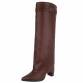 Damen High-Heel Stiefel - wine