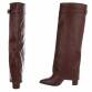 Damen High-Heel Stiefel - wine