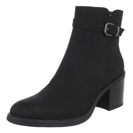 Damen High-Heel Stiefeletten - black