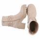 Damen High-Heel Stiefeletten - beige
