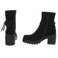 Damen High-Heel Stiefeletten - black