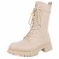 Damen Schnürstiefeletten - beige