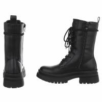Damen Schnürstiefeletten - black