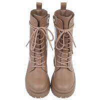 Damen Schnürstiefeletten - khaki