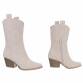 Damen Western- & Bikerboots - beige