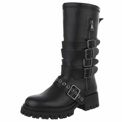 Damen Western- & Bikerboots - black