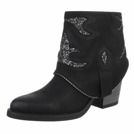 Damen Western- & Bikerboots - black