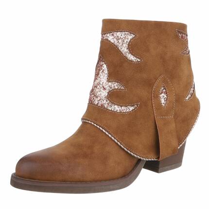 Damen Western- & Bikerboots - camel