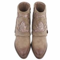 Damen Western- & Bikerboots - khaki