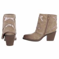 Damen Western- & Bikerboots - khaki