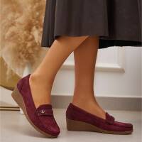 Damen Mokassins - wine