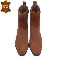 Damen Echtleder Western- & Bikerboots - camel