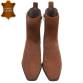Damen Echtleder Western- & Bikerboots - camel
