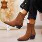 Damen Echtleder Western- & Bikerboots - camel