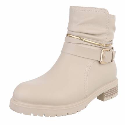 Damen Klassische Stiefeletten - beige