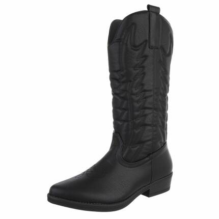 Damen Western- & Bikerboots - black