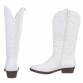 Damen Western- & Bikerboots - white