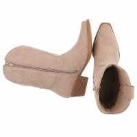Damen Western- & Bikerboots - beige