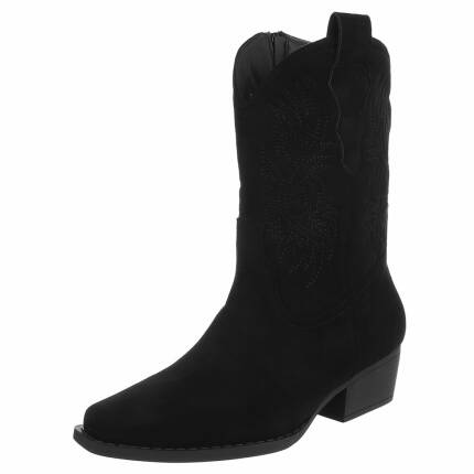 Damen Western- & Bikerboots - black