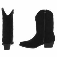 Damen Western- & Bikerboots - black