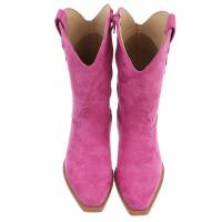 Damen Western- & Bikerboots - fushia