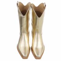 Damen Western- & Bikerboots - gold