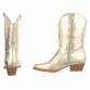 Damen Western- & Bikerboots - gold