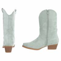 Damen Western- & Bikerboots - ltgreen