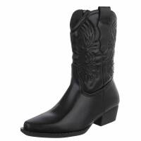 Damen Western- & Bikerboots - black