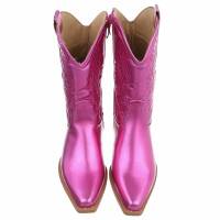 Damen Western- & Bikerboots - fushia