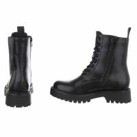 Damen Schnürstiefeletten - black