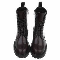 Damen Schnürstiefeletten - wine