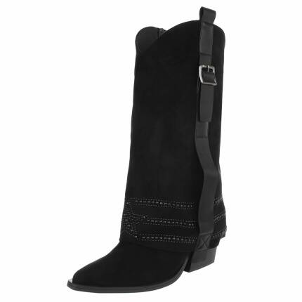 Damen Western- & Bikerboots - black