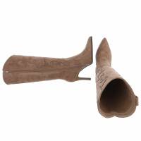 Damen High-Heel Stiefeletten - khaki