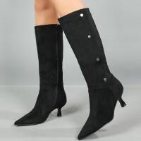 Damen High-Heel Stiefeletten - black