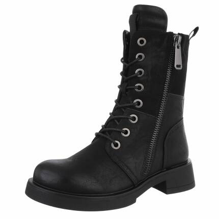Damen Schnürstiefeletten - black