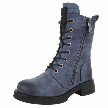 Damen Schnürstiefeletten - dkblue