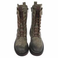 Damen Schnürstiefeletten - dkgreen