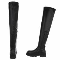 Damen Overknee-Stiefel - black