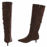 Damen High-Heel Stiefel - brownsuede