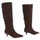 Damen High-Heel Stiefel - brownsuede
