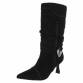 Damen High-Heel Stiefel - blacksuede