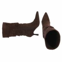 Damen High-Heel Stiefel - brownsuede