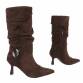 Damen High-Heel Stiefel - brownsuede