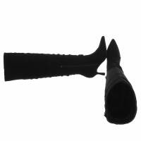 Damen Overknee-Stiefel - blacksuede