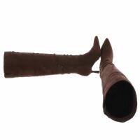 Damen Overknee-Stiefel - brownsuede