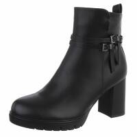 Damen High-Heel Stiefeletten - black