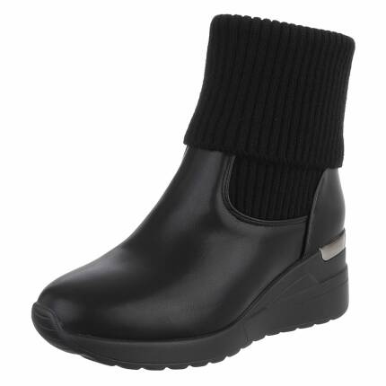 Damen Keilstiefeletten - black