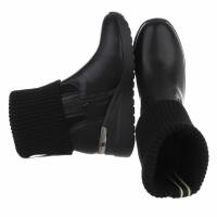 Damen Keilstiefeletten - black