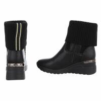 Damen Keilstiefeletten - black